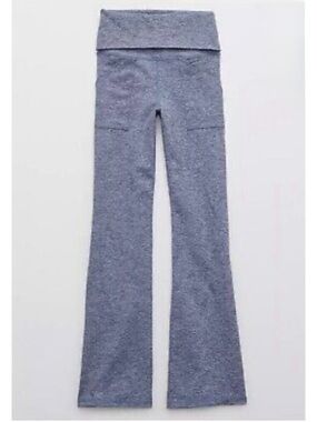 Aerie Offline Hugger High Waisted Foldover Flare Leg Bootcut Pants Athleisure XS
